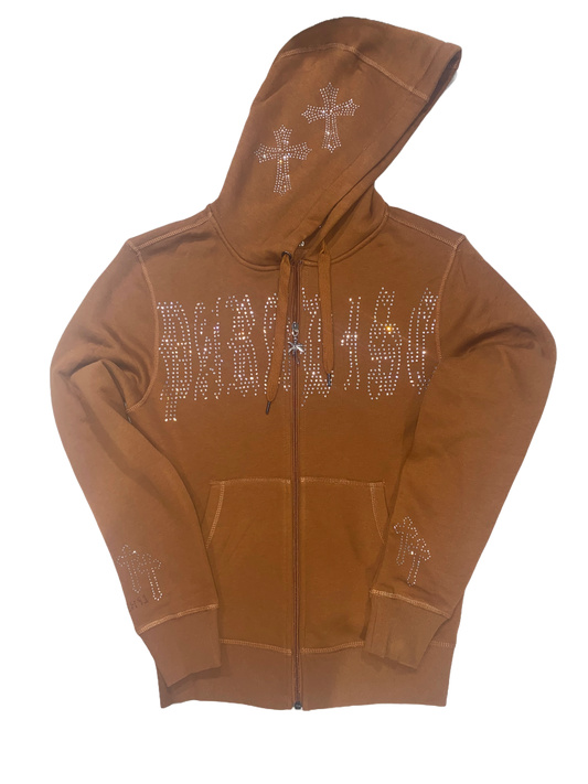 Zip-Up "Paradise" Hoodie